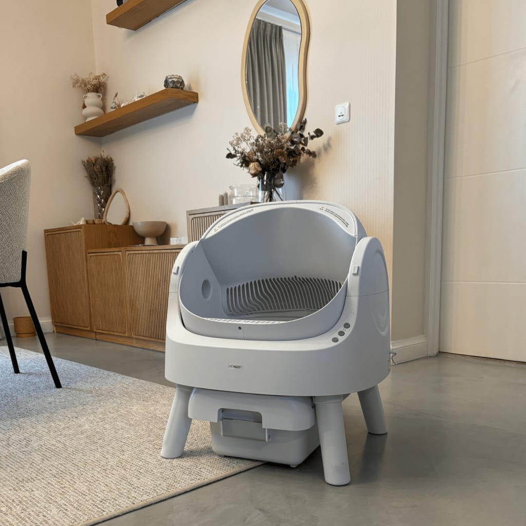 PetPivot Autoscooper  Open-Top Self-Cleaning Cat Litter Box，