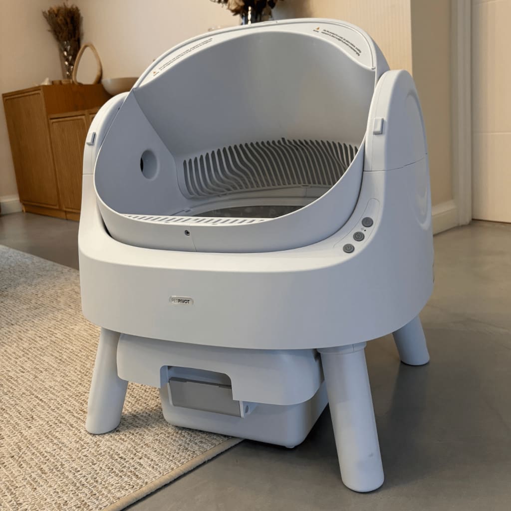 PetPivot Autoscooper  Open-Top Self-Cleaning Cat Litter Box，