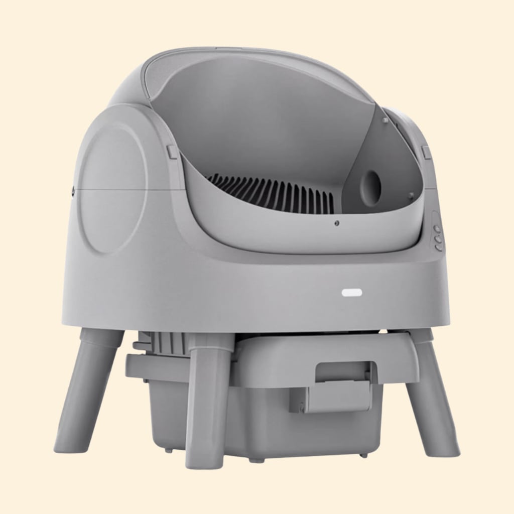 PetPivot Autoscooper  Open-Top Self-Cleaning Cat Litter Box，