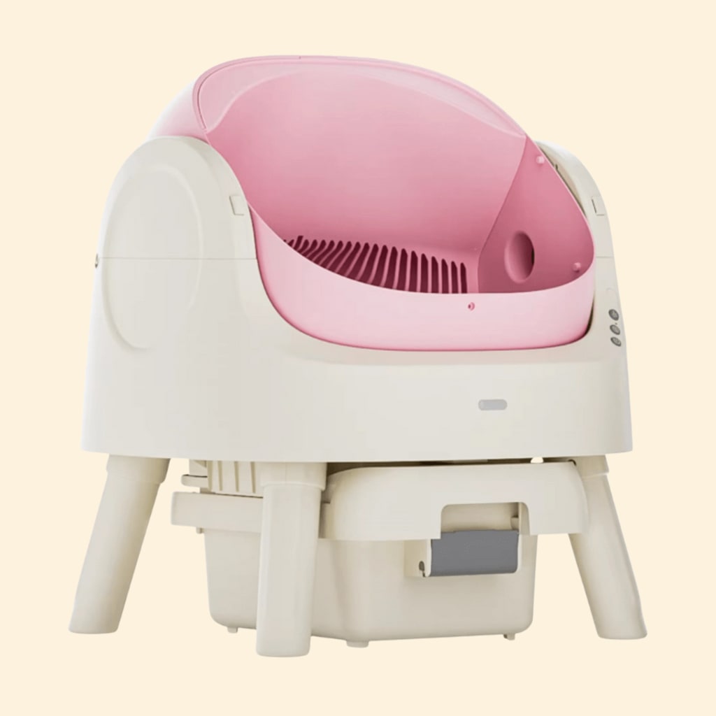 PetPivot Autoscooper  Open-Top Self-Cleaning Cat Litter Box，